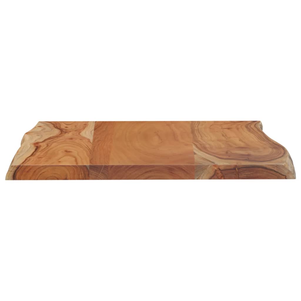 Tafelblad rechthoekig natuurlijke rand 50x40x2,5 cm acaciahout