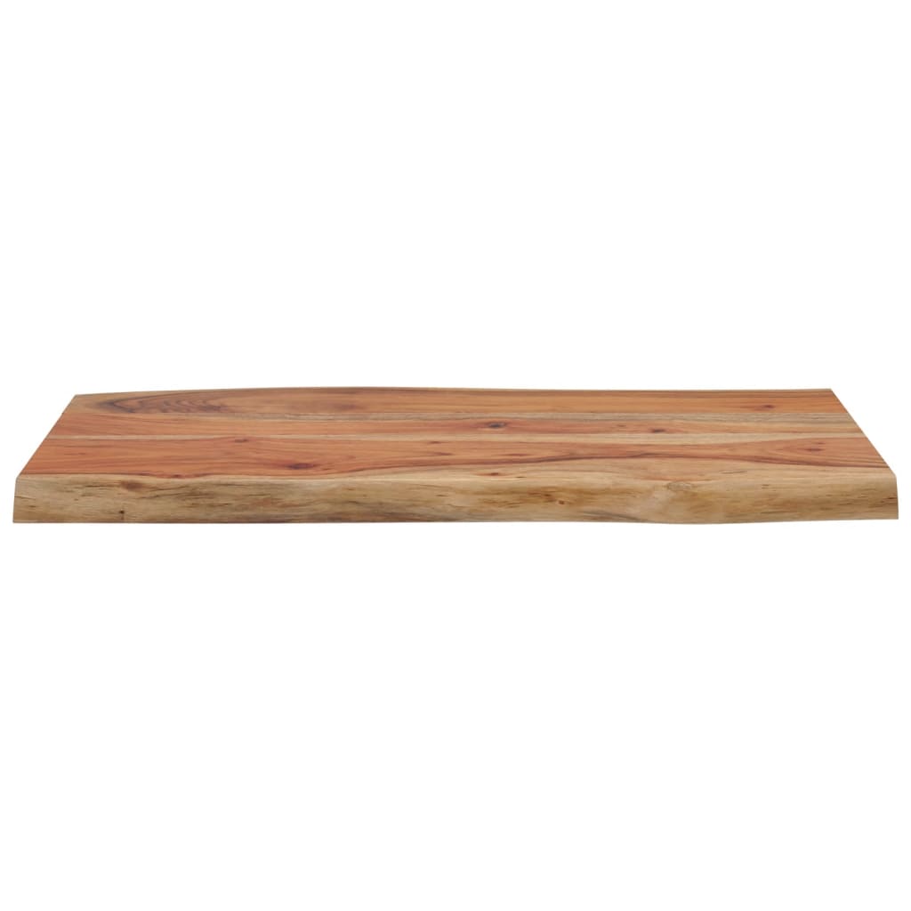 Tafelblad rechthoekig natuurlijke rand 70x40x2,5 cm acaciahout