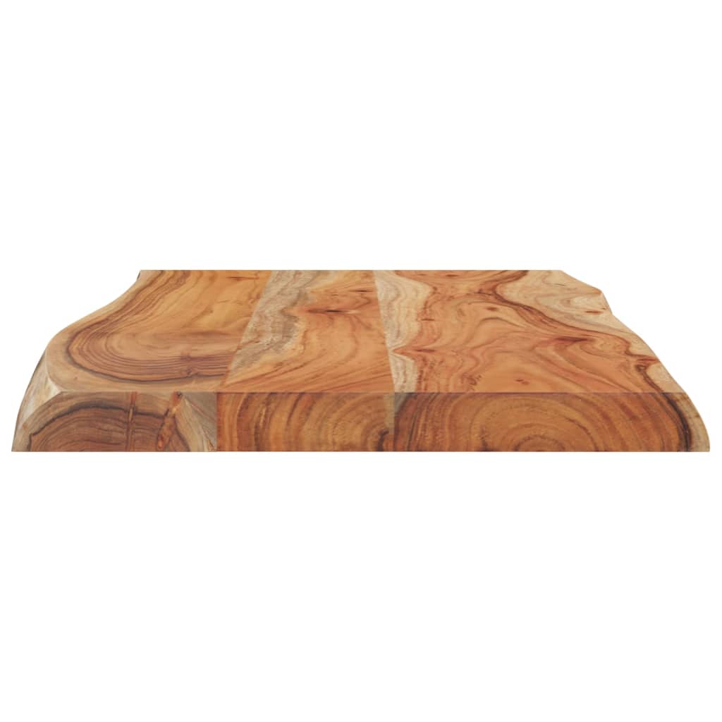 Tafelblad rechthoekig natuurlijke rand 70x40x2,5 cm acaciahout