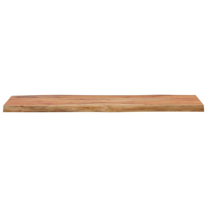 Tafelblad rechthoekig natuurlijke rand 100x40x2,5 cm acaciahout