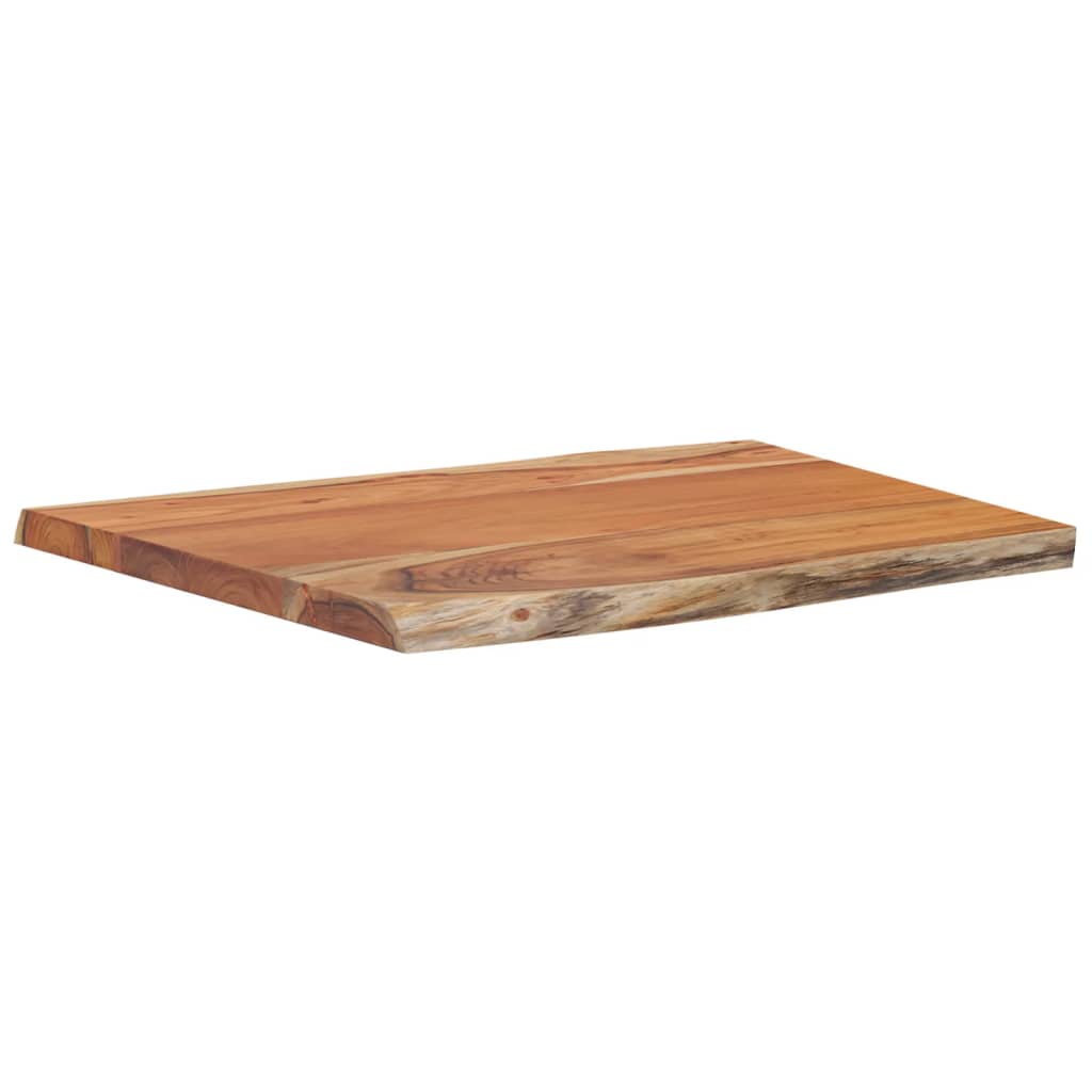 Tafelblad rechthoekig natuurlijke rand 70x60x2,5 cm acaciahout