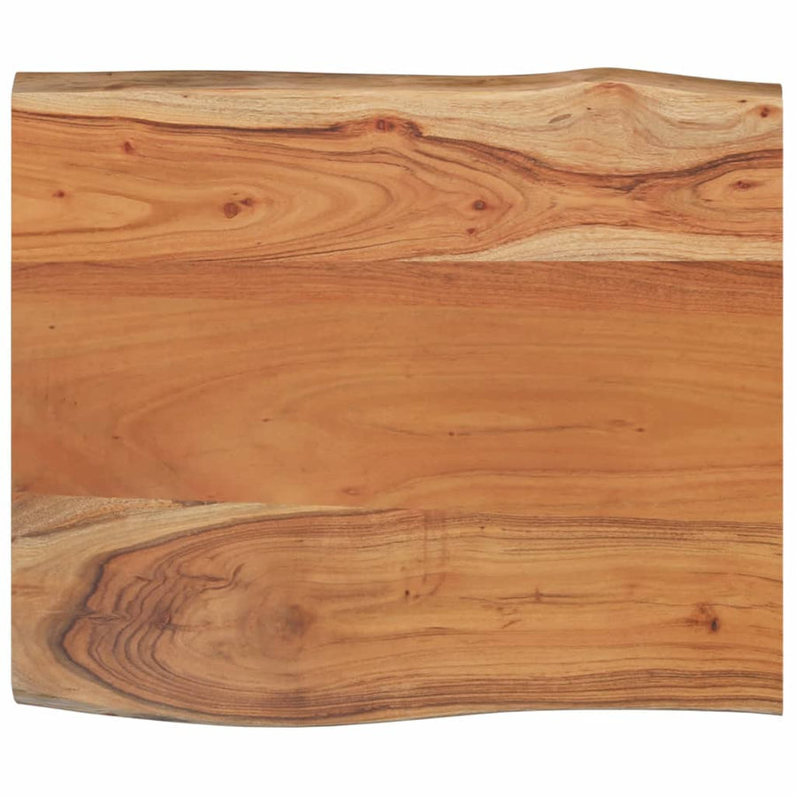 Tafelblad rechthoekig natuurlijke rand 70x60x2,5 cm acaciahout