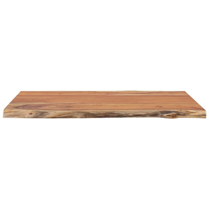 Tafelblad rechthoekig natuurlijke rand 80x60x2,5 cm acaciahout