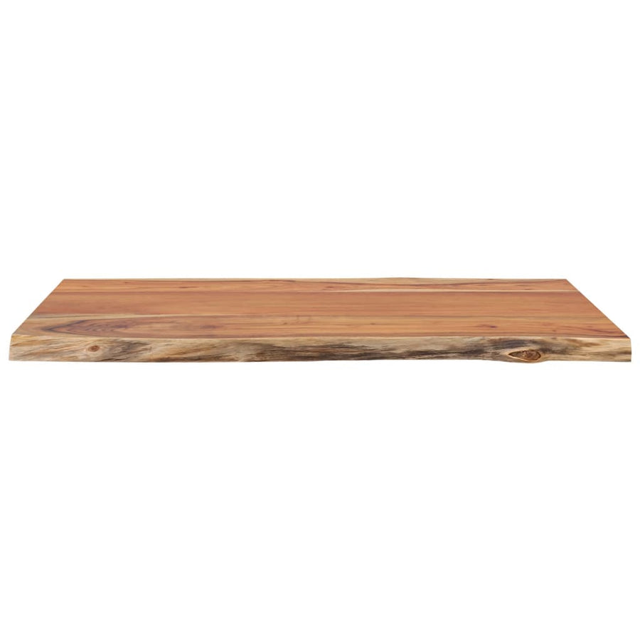 Tafelblad rechthoekig natuurlijke rand 80x60x2,5 cm acaciahout