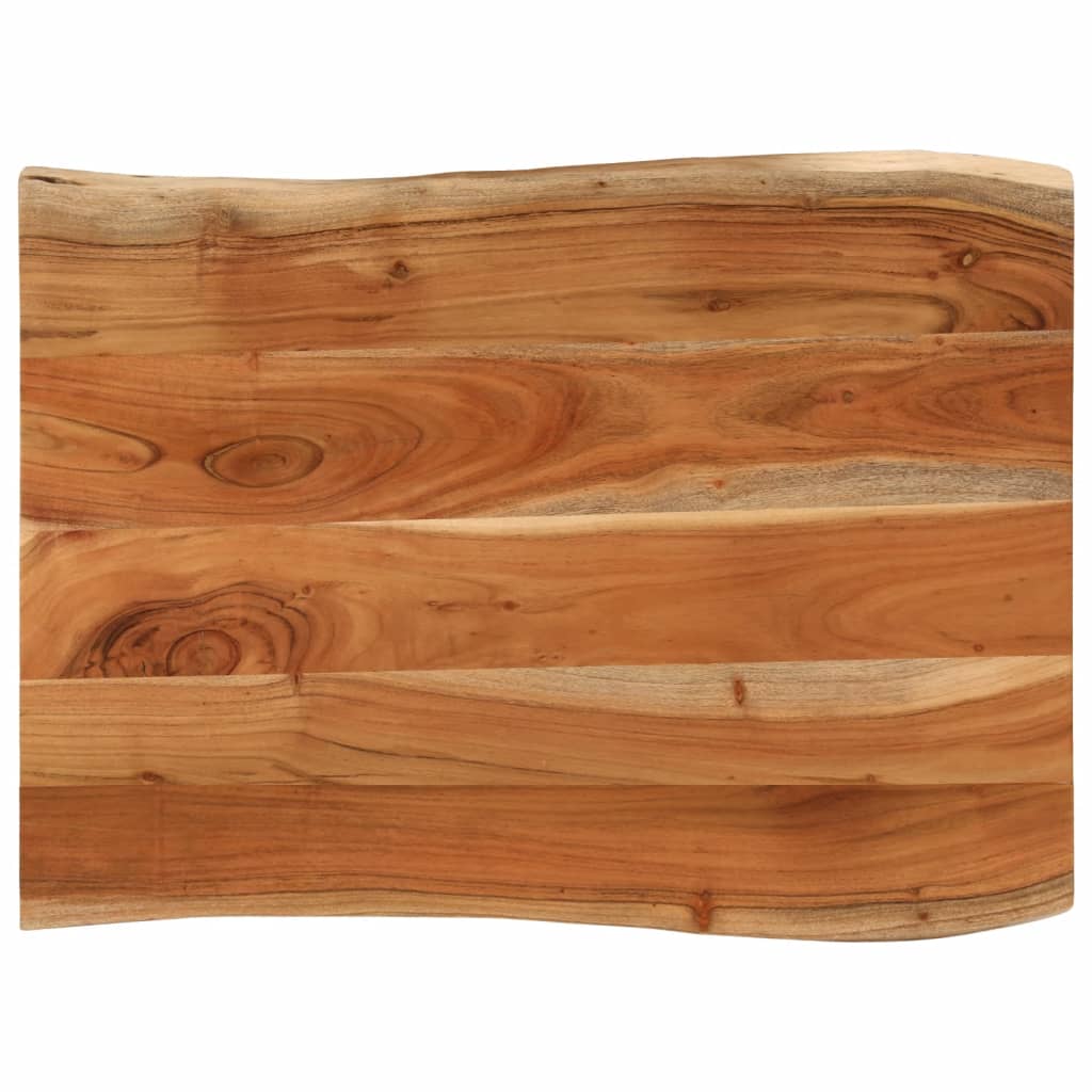 Tafelblad rechthoekig natuurlijke rand 90x60x2,5 cm acaciahout