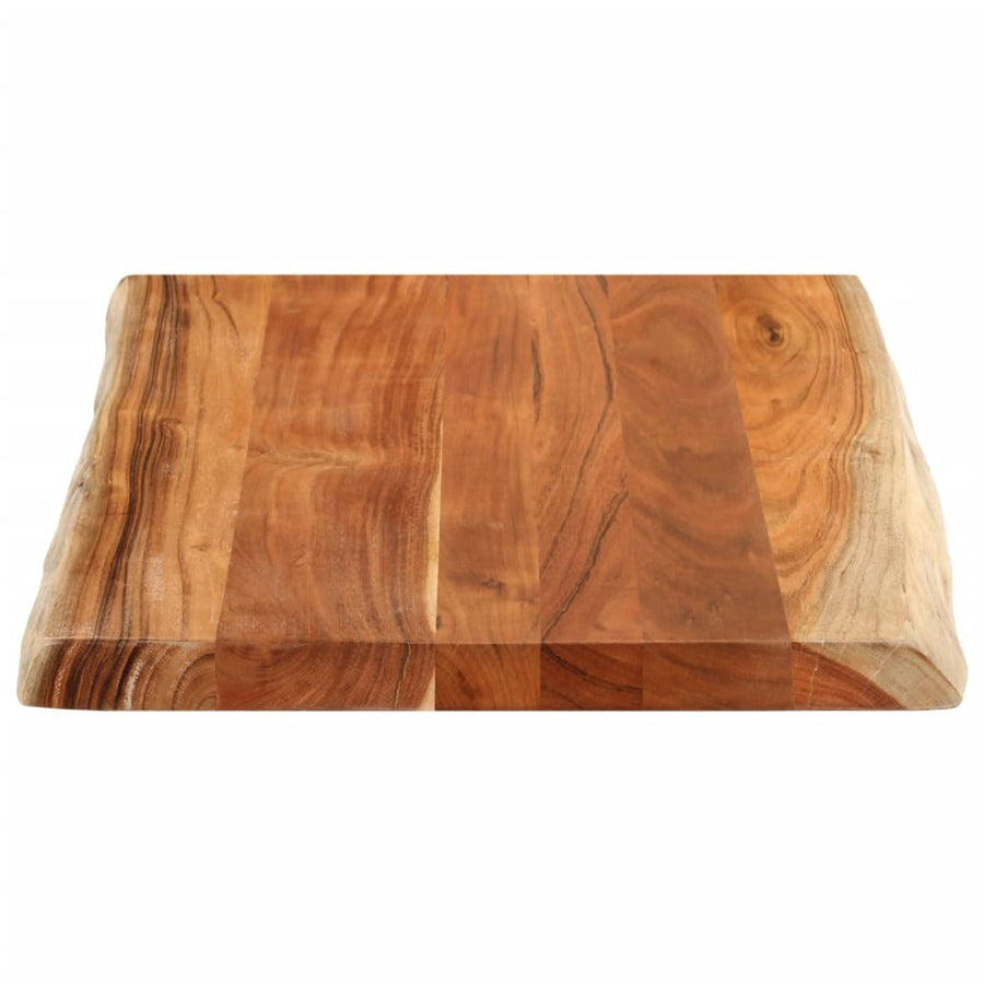 Tafelblad rechthoekig natuurlijke rand 90x60x2,5 cm acaciahout