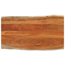Tafelblad rechthoekig natuurlijke rand 100x60x2,5 cm acaciahout