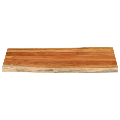 Tafelblad rechthoekig natuurlijke rand 100x60x2,5 cm acaciahout