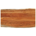 Tafelblad rechthoekig natuurlijke rand 110x60x2,5 cm acaciahout