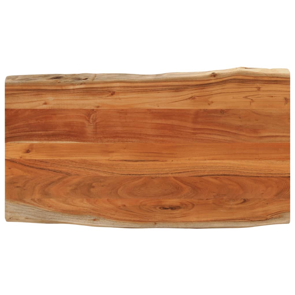 Tafelblad Rechthoekig Natuurlijke Rand 110X60X2,5 Cm Acaciahout Acaciahout (Naturel) 25 mm 110 x 60 cm