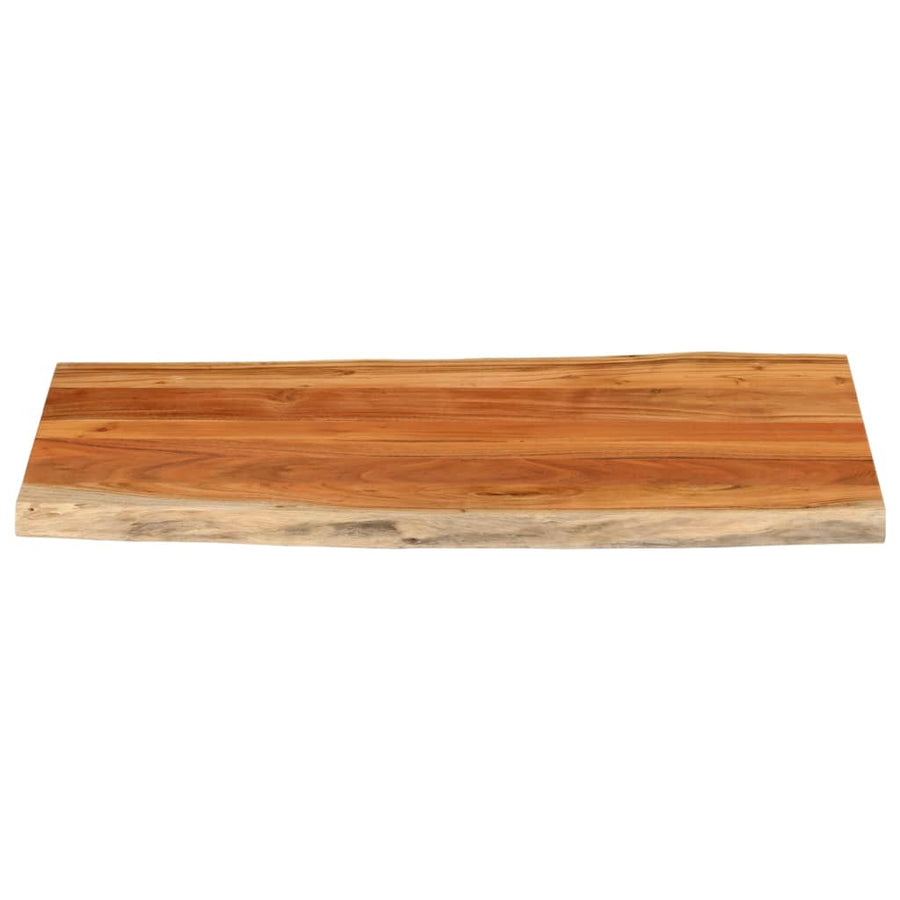 Tafelblad Rechthoekig Natuurlijke Rand 110X60X2,5 Cm Acaciahout Acaciahout (Naturel) 25 mm 110 x 60 cm