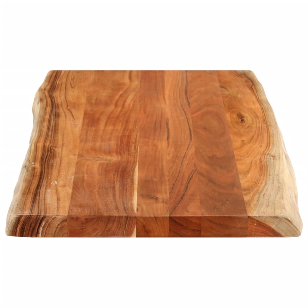 Tafelblad Rechthoekig Natuurlijke Rand 110X60X2,5 Cm Acaciahout Acaciahout (Naturel) 25 mm 110 x 60 cm
