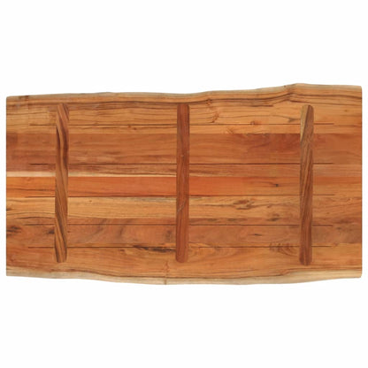 Tafelblad Rechthoekig Natuurlijke Rand 110X60X2,5 Cm Acaciahout Acaciahout (Naturel) 25 mm 110 x 60 cm