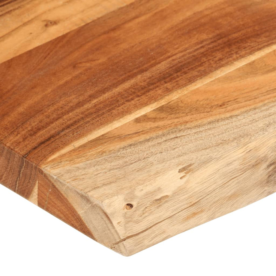 Tafelblad Rechthoekig Natuurlijke Rand 110X60X2,5 Cm Acaciahout Acaciahout (Naturel) 25 mm 110 x 60 cm