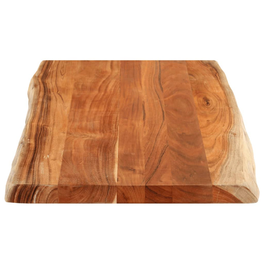 Tafelblad Rechthoekig Natuurlijke Rand 120X60X2,5 Cm Acaciahout Acaciahout (Naturel) 25 mm 120 x 60 cm