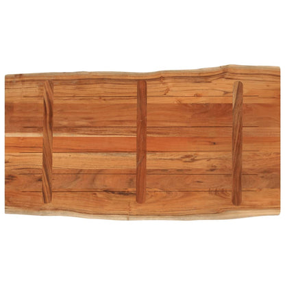 Tafelblad Rechthoekig Natuurlijke Rand 120X60X2,5 Cm Acaciahout Acaciahout (Naturel) 25 mm 120 x 60 cm