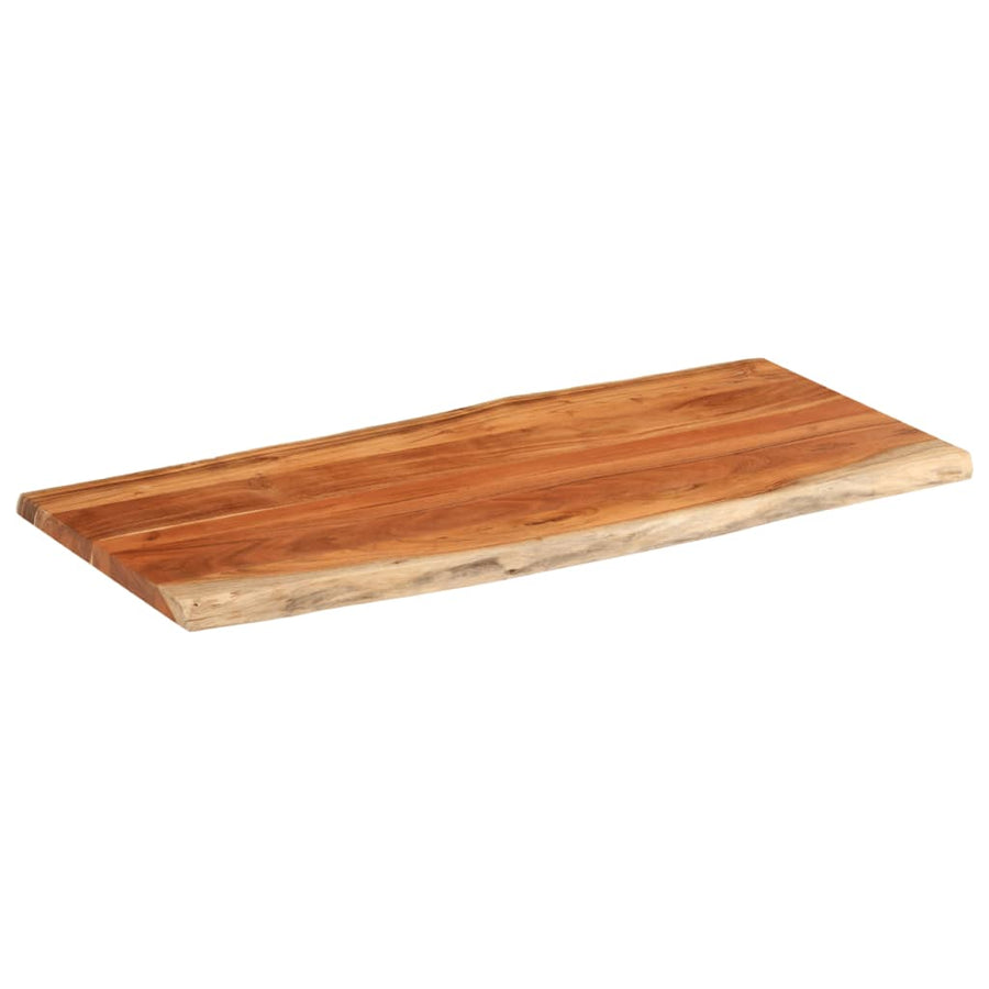 Tafelblad Rechthoekig Natuurlijke Rand 140X60X2,5 Cm Acaciahout Acaciahout (Naturel) 25 mm