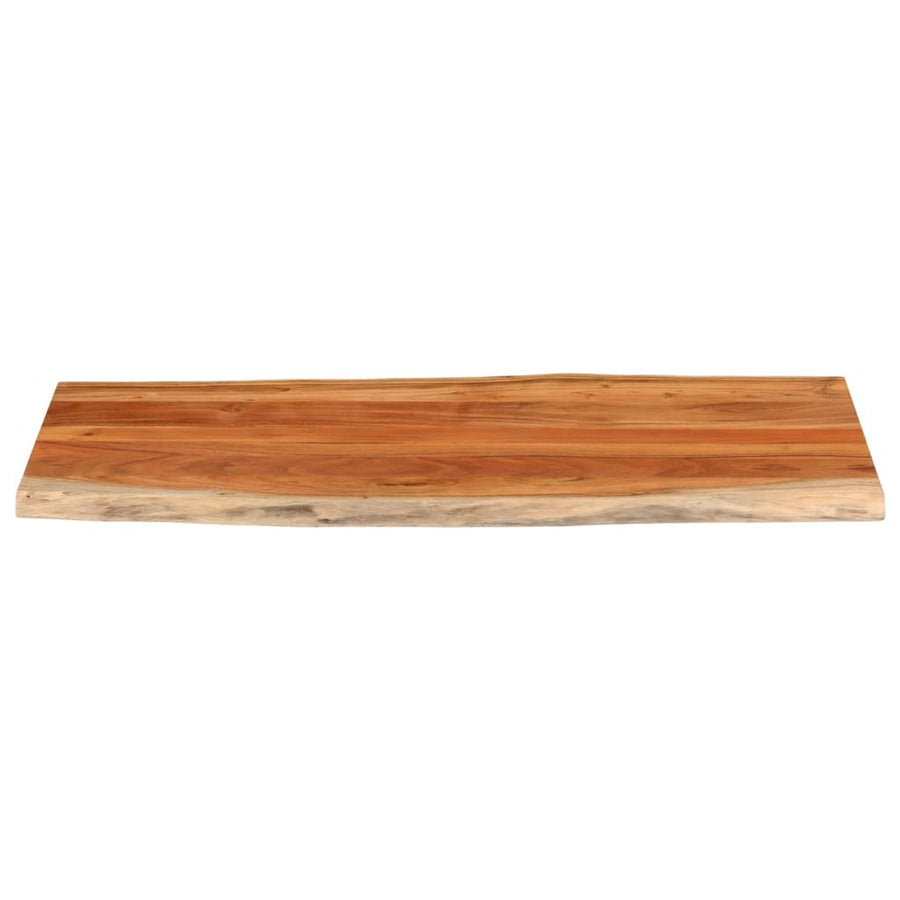 Tafelblad Rechthoekig Natuurlijke Rand 140X60X2,5 Cm Acaciahout Acaciahout (Naturel) 25 mm