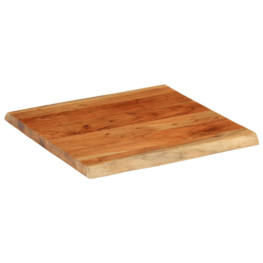 Tafelblad vierkant natuurlijke rand 80x80x2,5 cm acaciahout