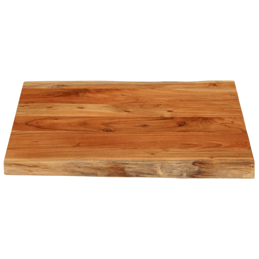 Tafelblad vierkant natuurlijke rand 80x80x2,5 cm acaciahout