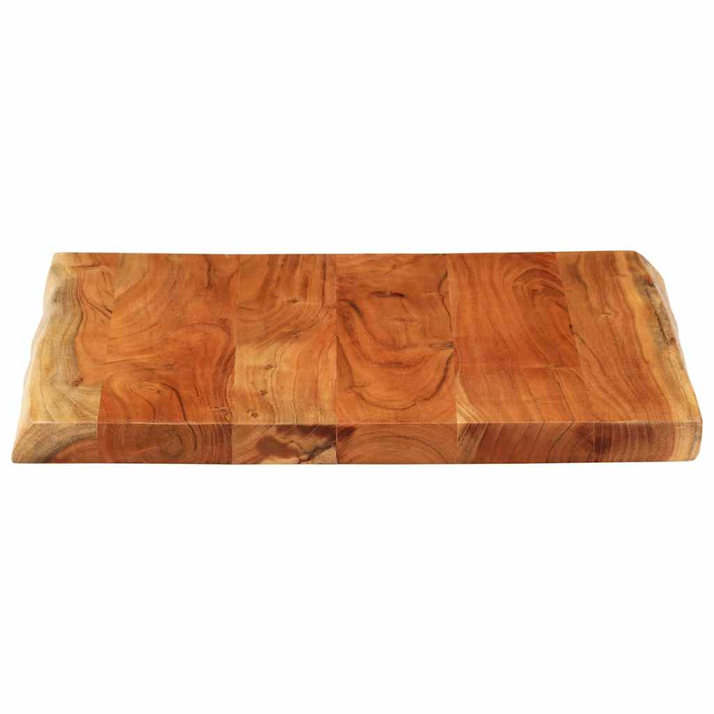 Tafelblad vierkant natuurlijke rand 80x80x2,5 cm acaciahout