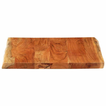 Tafelblad vierkant natuurlijke rand 80x80x2,5 cm acaciahout