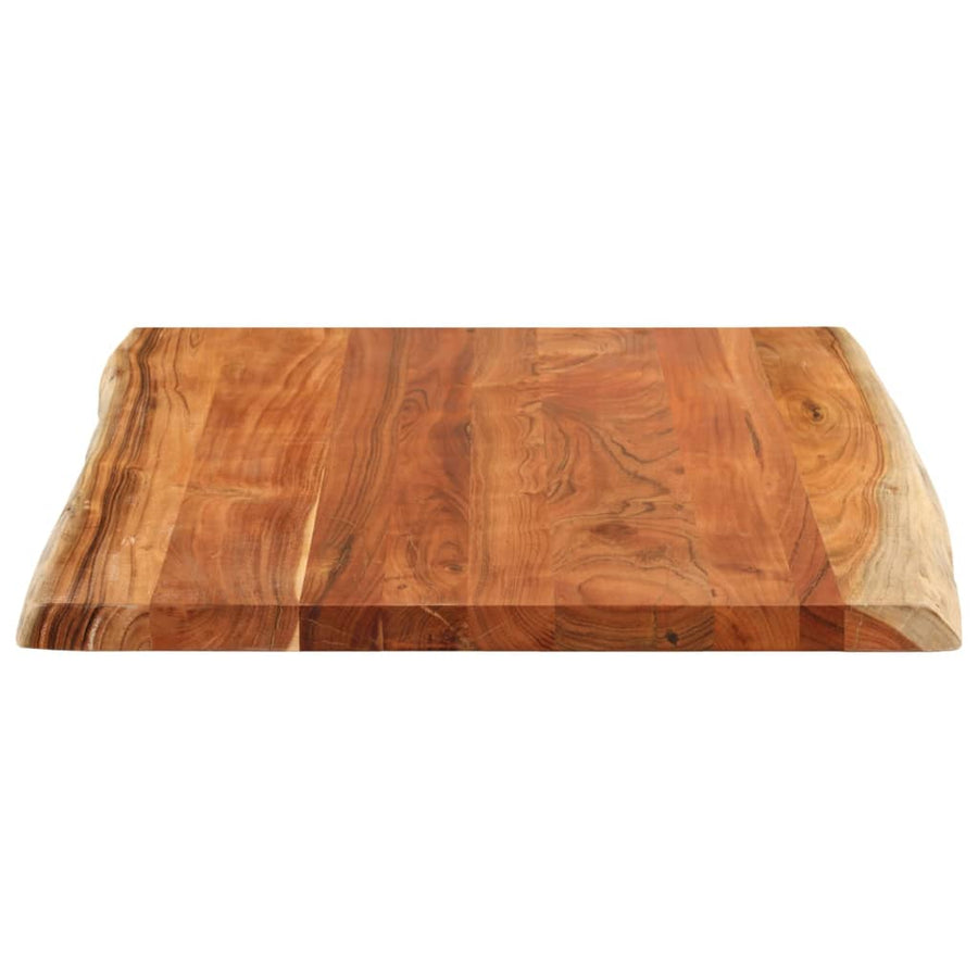 Tafelblad rechthoekig natuurlijke rand 90x80x2,5 cm acaciahout