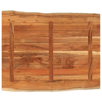 Tafelblad rechthoekig natuurlijke rand 90x80x2,5 cm acaciahout