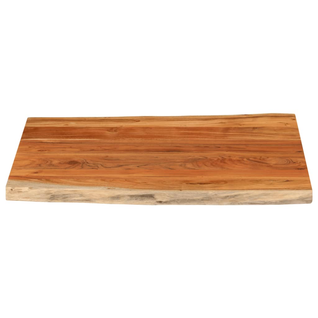 Tafelblad Rechthoekig Natuurlijke Rand 110X80X2,5 Cm Acaciahout Acaciahout (Naturel) 25 mm