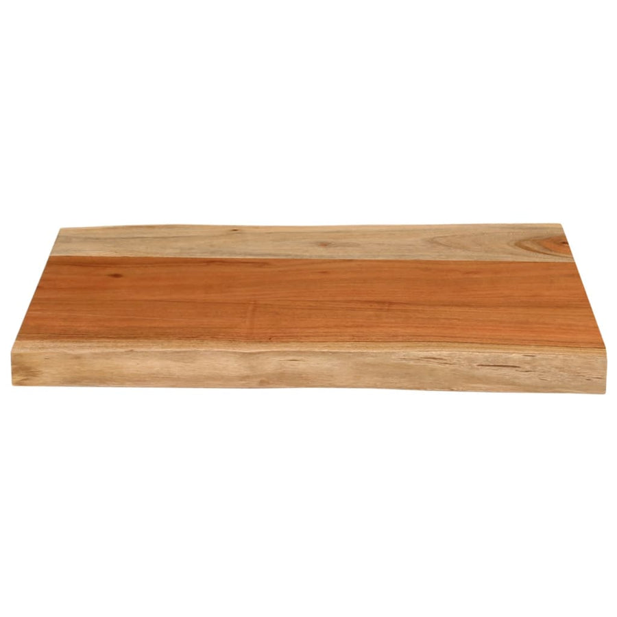 Tafelblad rechthoekig natuurlijke rand 50x40x3,8 cm acaciahout