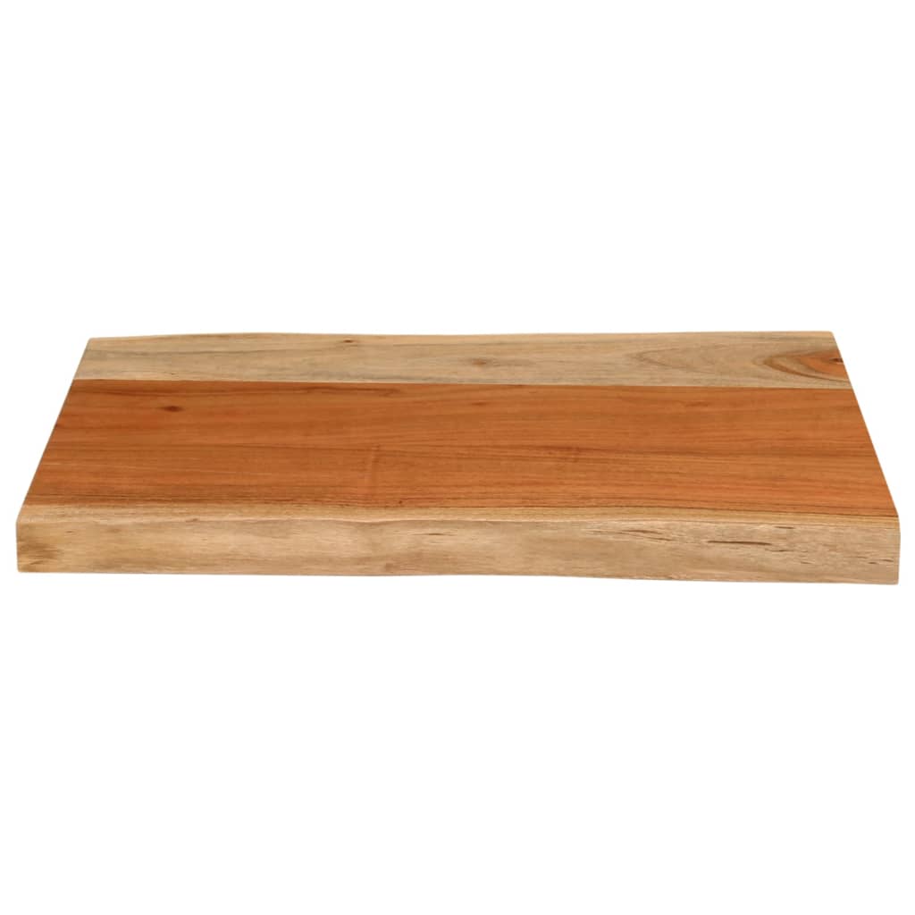 Tafelblad rechthoekig natuurlijke rand 60x40x3,8 cm acaciahout