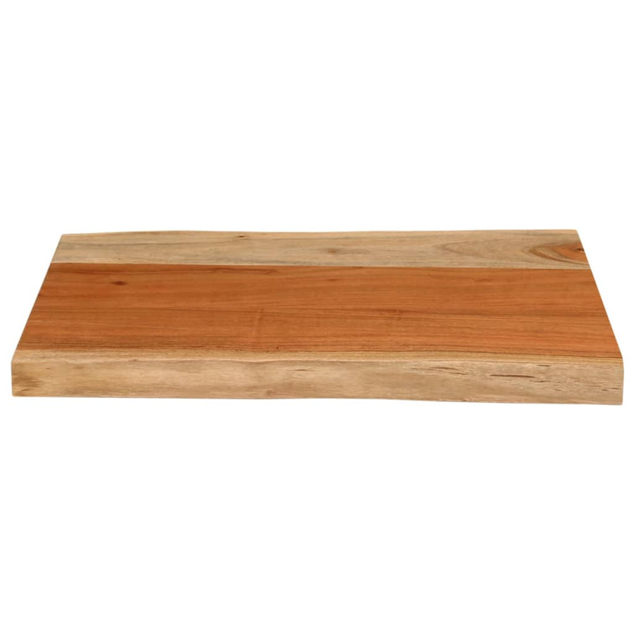 Tafelblad rechthoekig natuurlijke rand 60x40x3,8 cm acaciahout