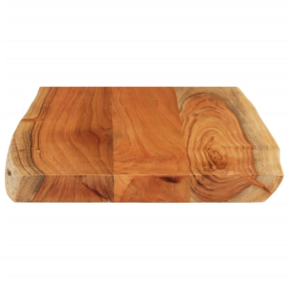 Tafelblad rechthoekig natuurlijke rand 60x40x3,8 cm acaciahout