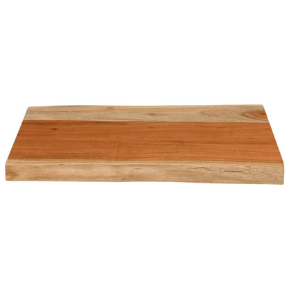 Tafelblad rechthoekig natuurlijke rand 70x40x3,8 cm acaciahout