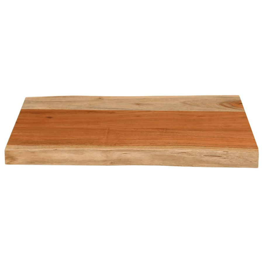 Tafelblad rechthoekig natuurlijke rand 70x40x3,8 cm acaciahout