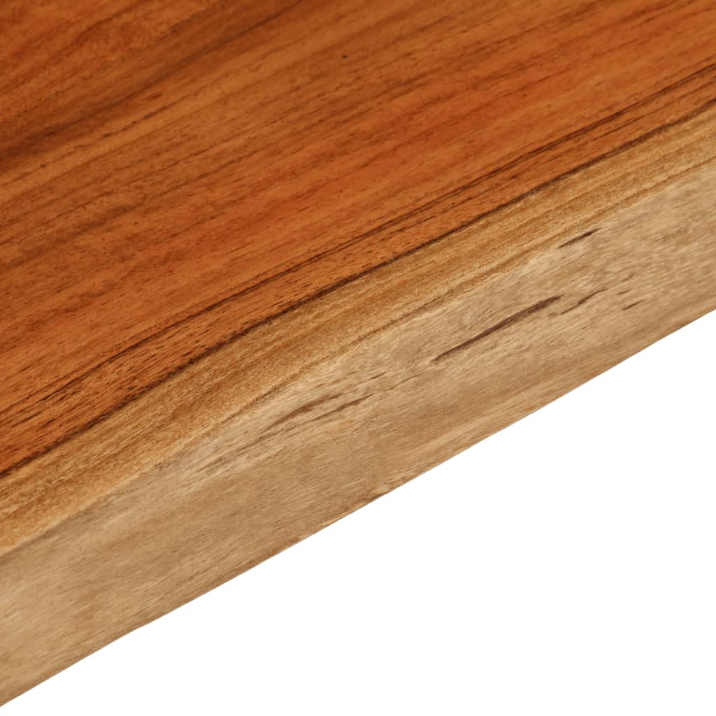 Tafelblad rechthoekig natuurlijke rand 70x40x3,8 cm acaciahout