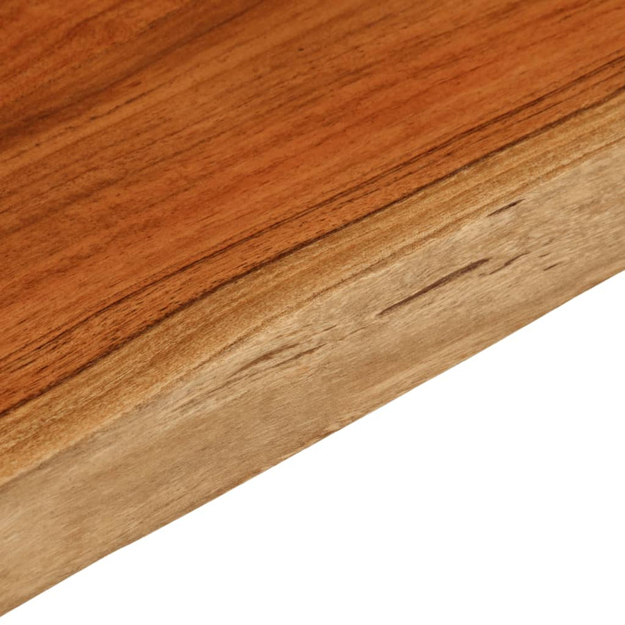 Tafelblad rechthoekig natuurlijke rand 70x40x3,8 cm acaciahout