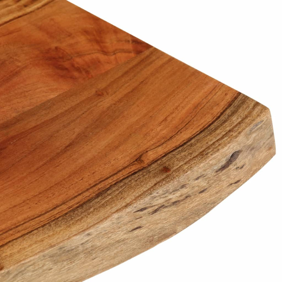 Tafelblad rechthoekig natuurlijke rand 70x40x3,8 cm acaciahout