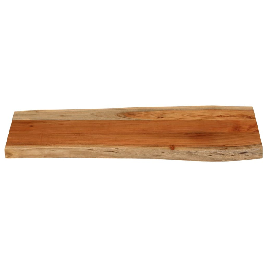 Tafelblad rechthoekig natuurlijke rand 80x40x3,8 cm acaciahout