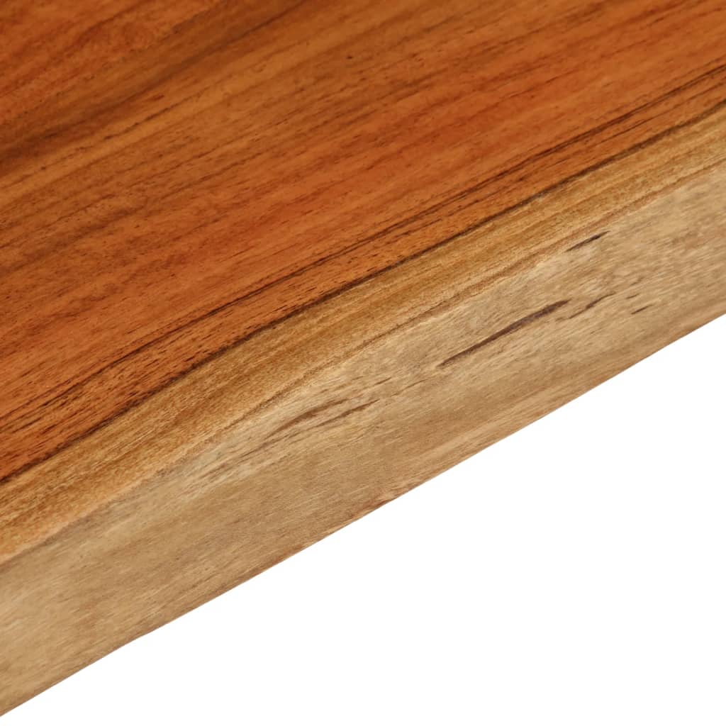 Tafelblad rechthoekig natuurlijke rand 80x40x3,8 cm acaciahout