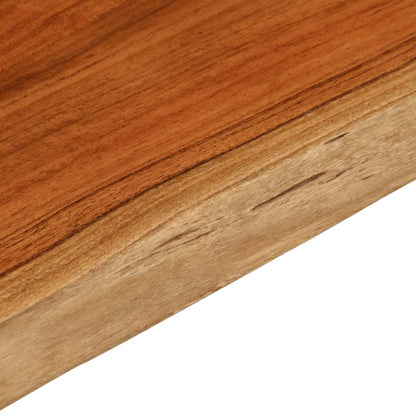 Tafelblad rechthoekig natuurlijke rand 90x40x3,8 cm acaciahout