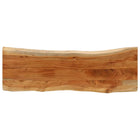 Rectangular tabletop natural edge 110x40x3.8 cm acacia wood