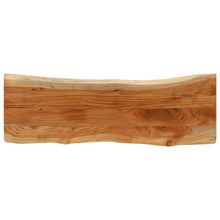 Tafelblad rechthoekig natuurlijke rand 120x40x3,8 cm acaciahout