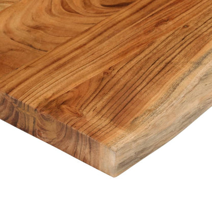 Tafelblad Rechthoekig Natuurlijke Rand 140X40X3,8 Cm Acaciahout Acaciahout (Naturel) 38 mm 140 x 40 cm
