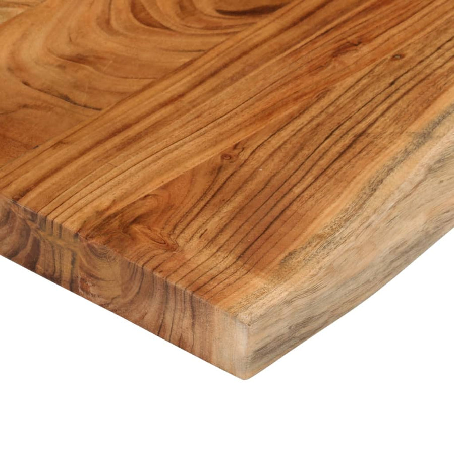Tafelblad Rechthoekig Natuurlijke Rand 140X40X3,8 Cm Acaciahout Acaciahout (Naturel) 38 mm 140 x 40 cm