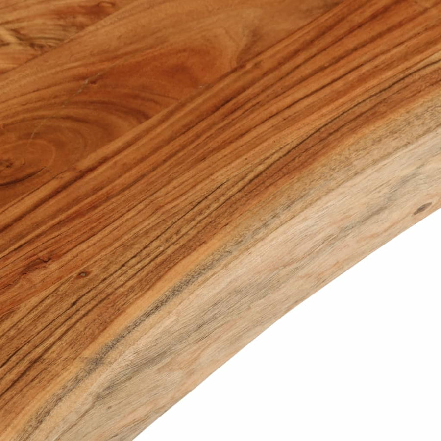 Tafelblad Rechthoekig Natuurlijke Rand 140X40X3,8 Cm Acaciahout Acaciahout (Naturel) 38 mm 140 x 40 cm