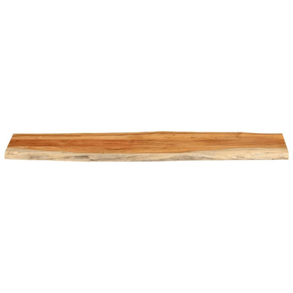Tafelblad Rechthoekig Natuurlijke Rand 180X40X3,8 Cm Acaciahout Taupe