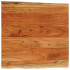 Tabletop square natural edge 60x60x3.8 cm acacia wood