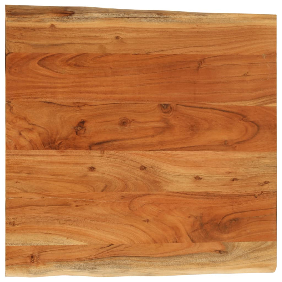 Tafelblad vierkant natuurlijke rand 60x60x3,8 cm acaciahout