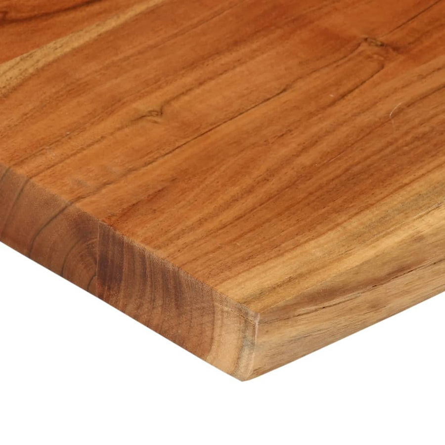 Tafelblad vierkant natuurlijke rand 60x60x3,8 cm acaciahout